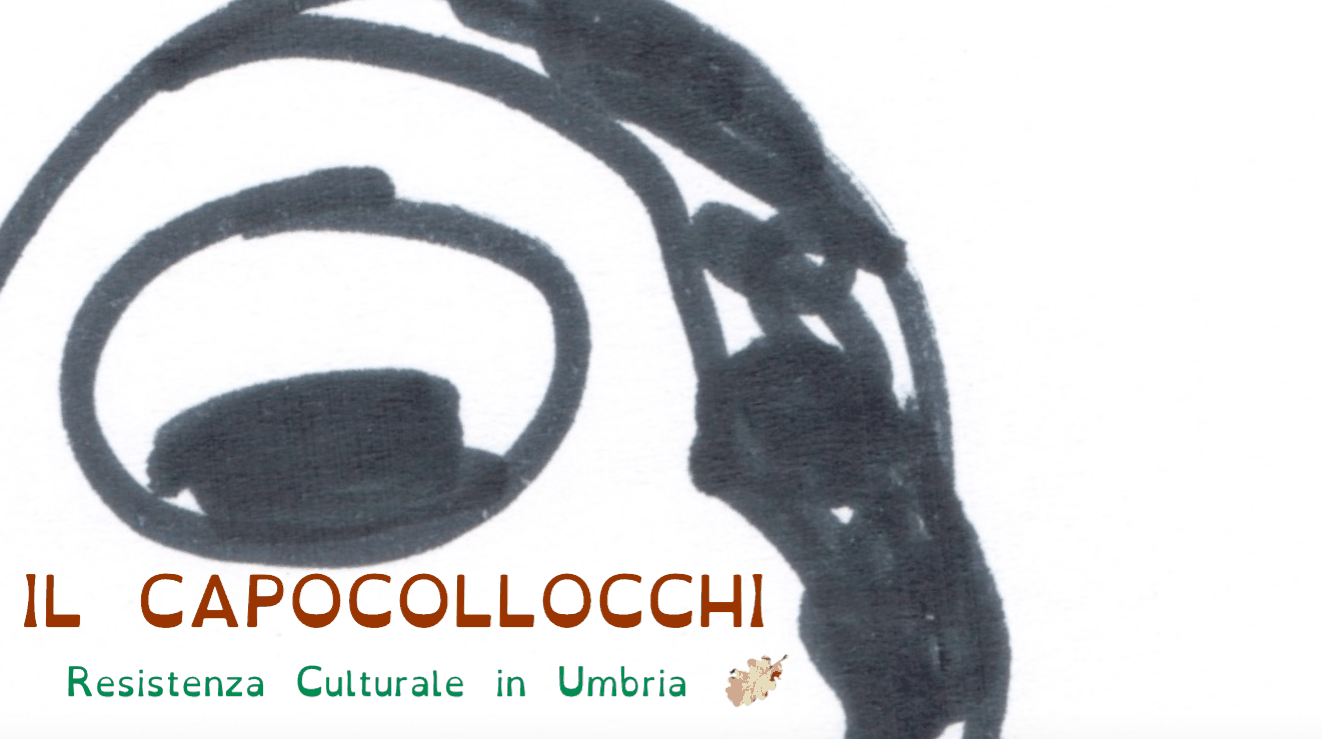 Logo "Il Capocollocchi – Cultural resistance in Umbria", with an ink drawing