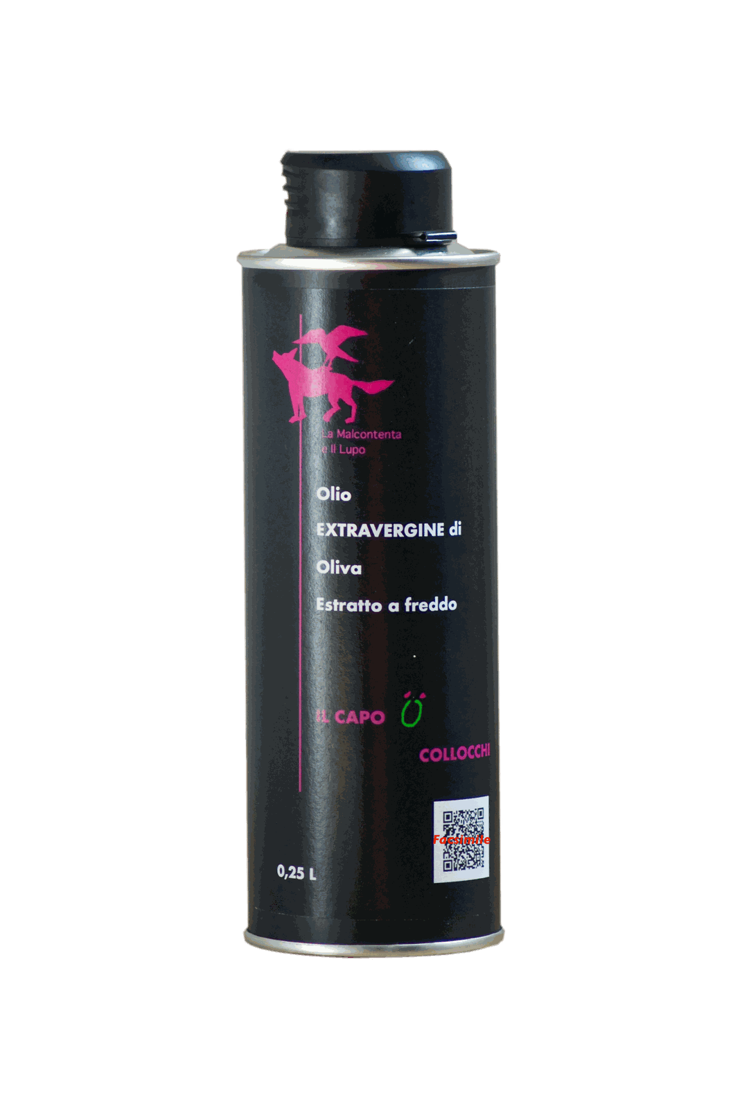 Black can of «Il Capocollocchi» extra virgin olive oil